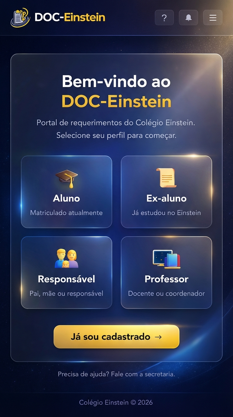 DOC-Einstein — Welcome Screen